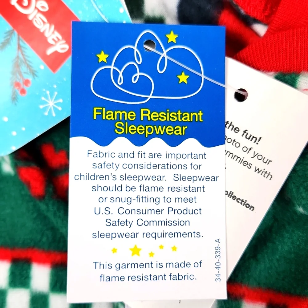 Disney Mickey Mouse One Piece Holiday Blanket Sleeper 24M - Picture 7 of 8